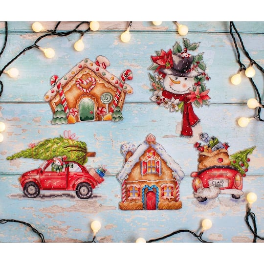 Letistitch Christmas Ornaments Counted Cross Stitch Kit